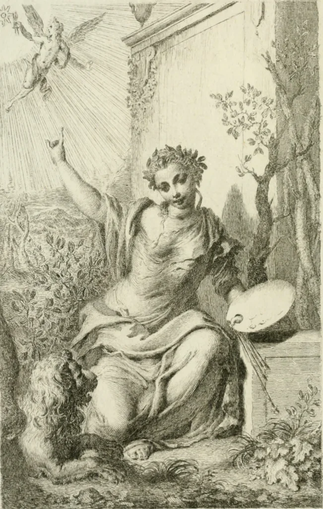 An illustration from Della pittura veneziana e delle opere pubbliche de' veneziani maestri libri V, 1771, leaf 5