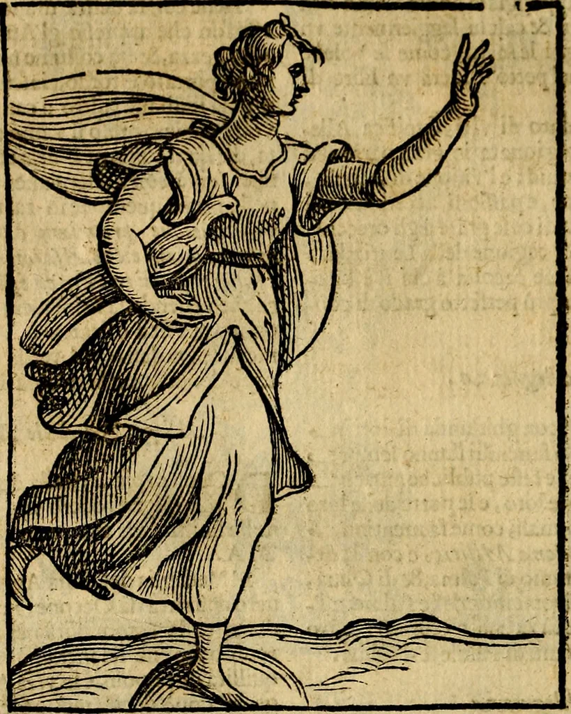 An illustration from Della piu che novissima iconologia, 1630, leaf 15