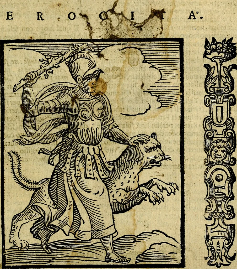 An illustration from Della piu che novissima iconologia, 1630, leaf 174