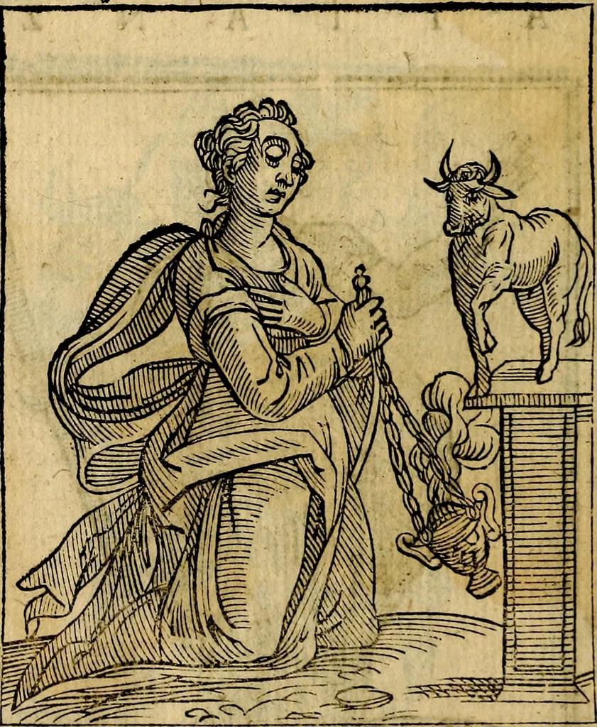 An illustration from Della piu che novissima iconologia, 1630, leaf 221
