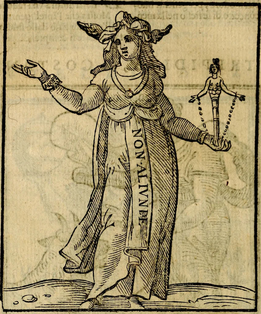 An illustration from Della piu che novissima iconologia, 1630, leaf 241