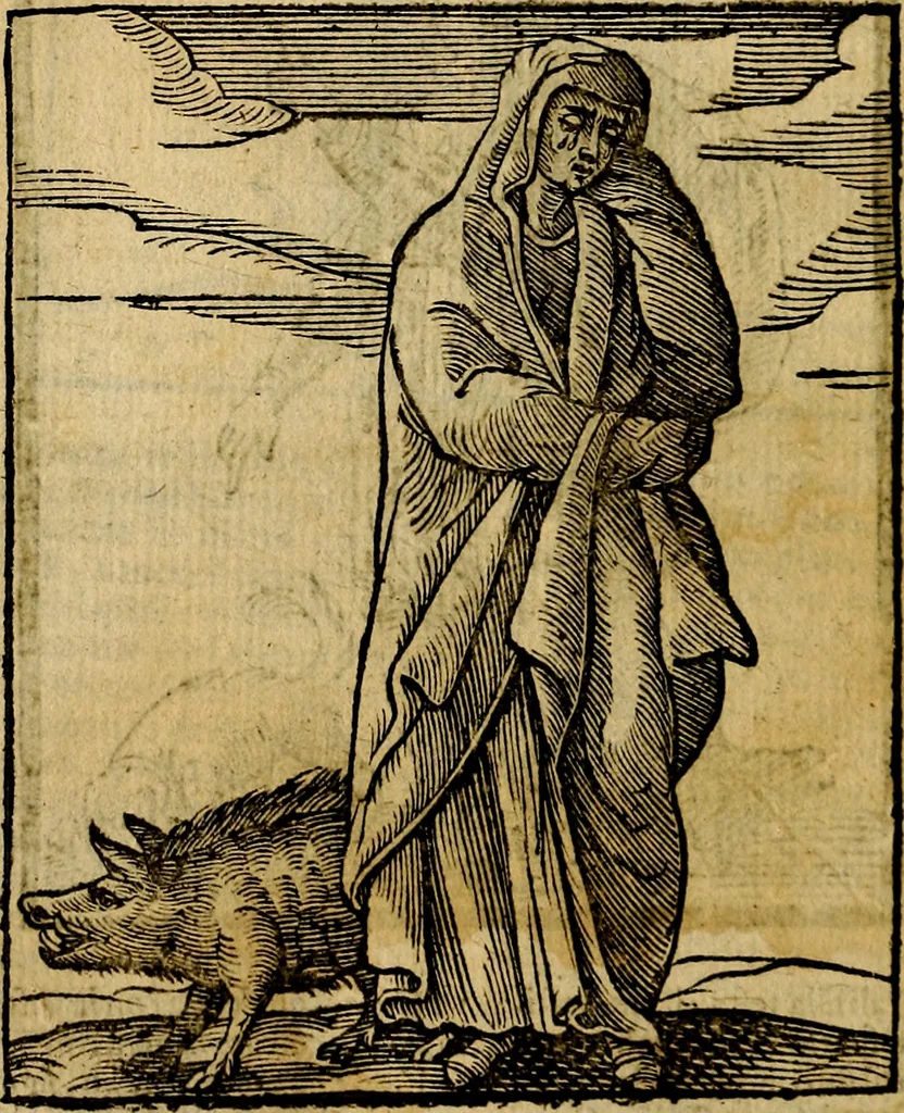 An illustration from Della piu che novissima iconologia, 1630, leaf 243