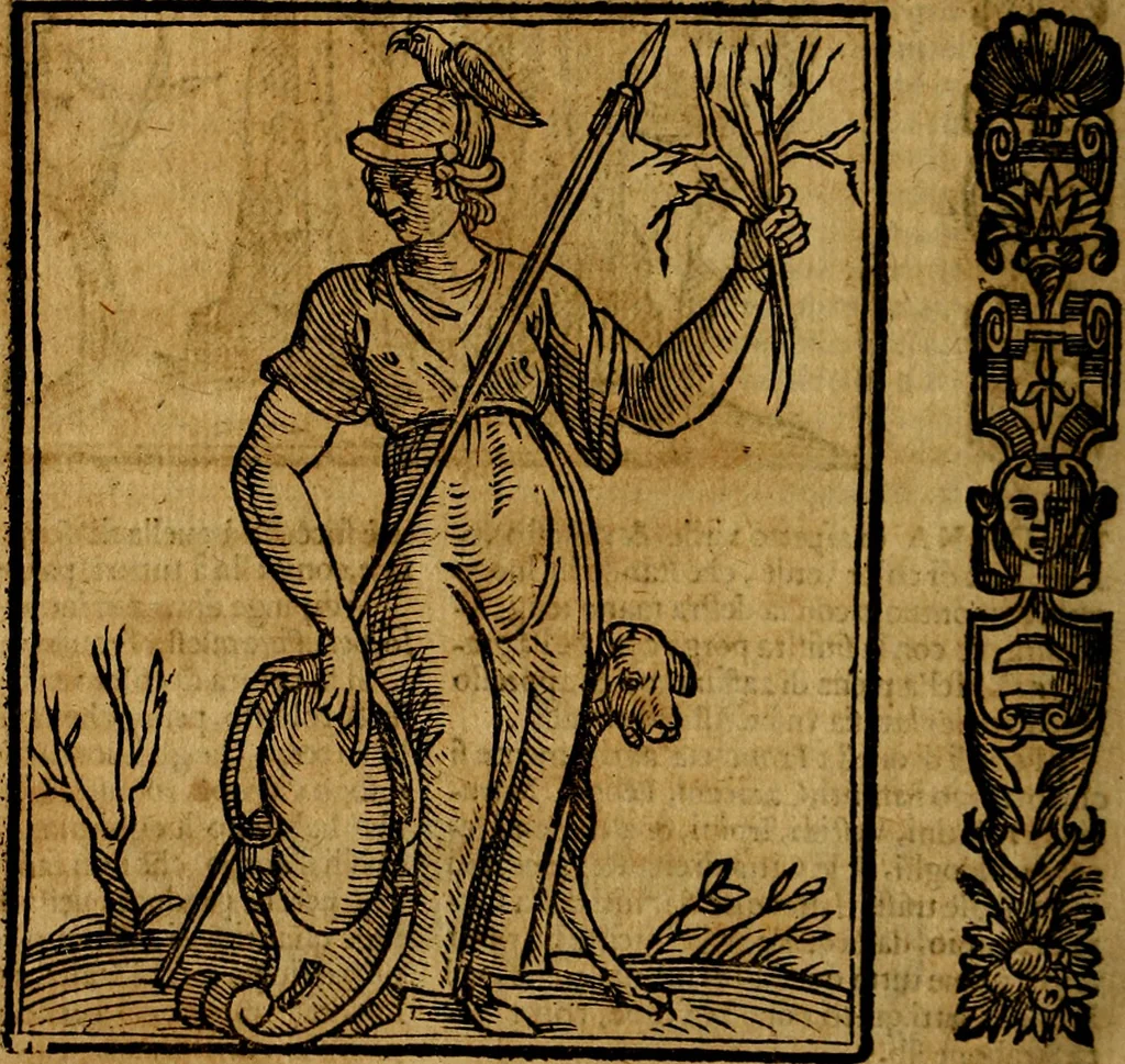 An illustration from Della piu che novissima iconologia, 1630, leaf 273