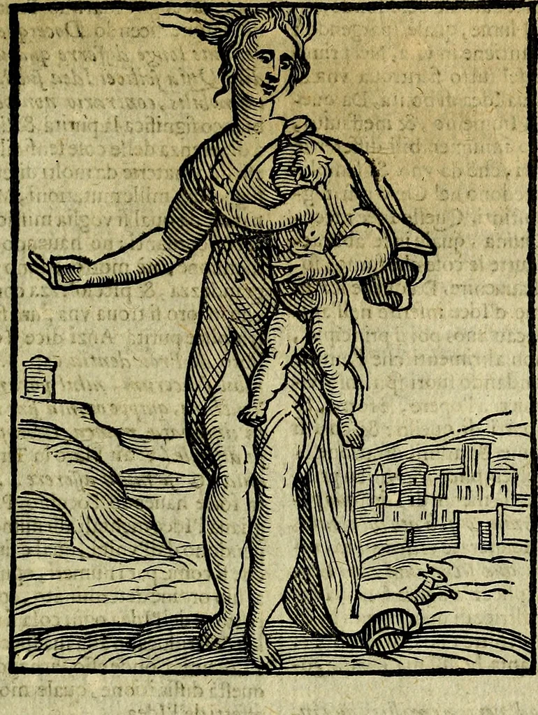 An illustration from Della piu che novissima iconologia, 1630, leaf 288