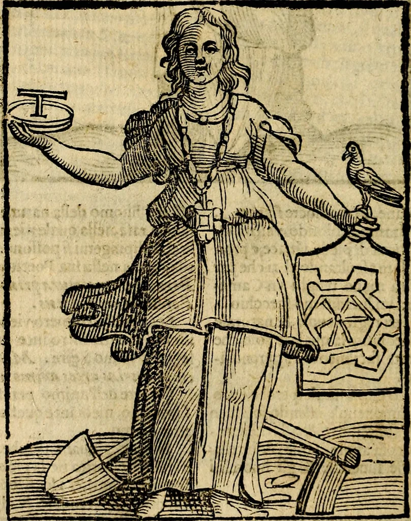 An illustration from Della piu che novissima iconologia, 1630, leaf 33