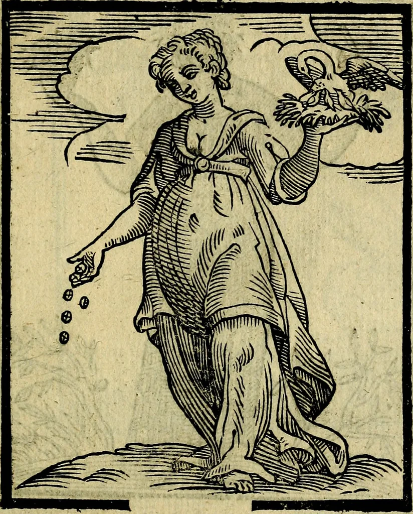 An illustration from Della piu che novissima iconologia, 1630, leaf 68