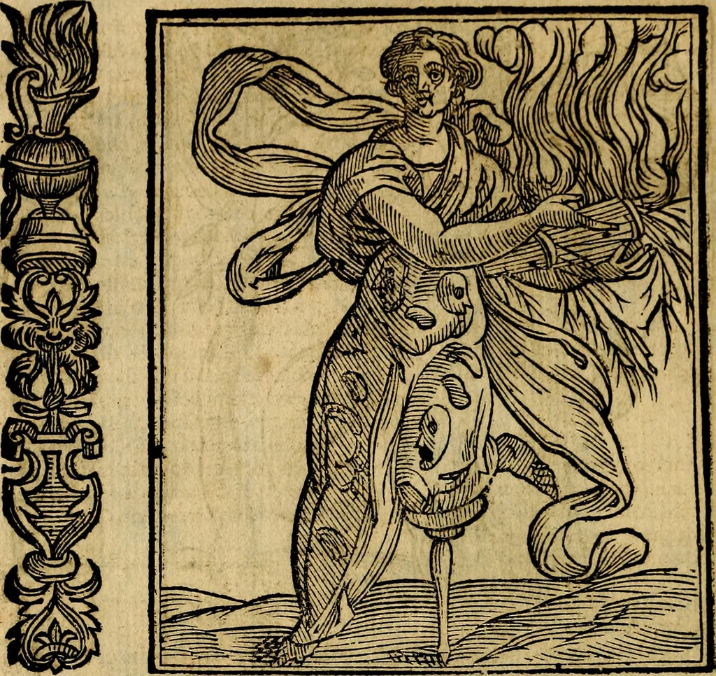 An illustration from Della piu che novissima iconologia, 1630, leaf 71
