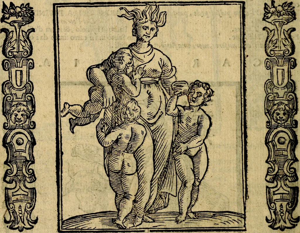 An illustration from Della piu che novissima iconologia, 1630, leaf 75