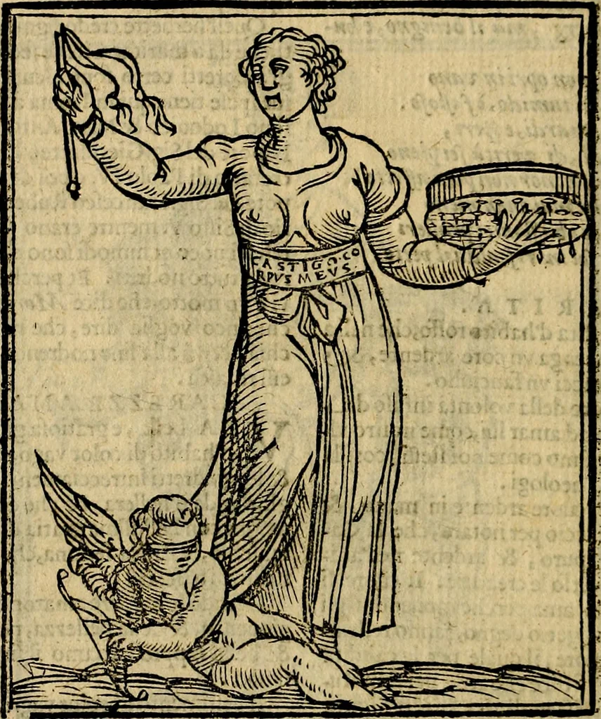 An illustration from Della piu che novissima iconologia, 1630, leaf 77