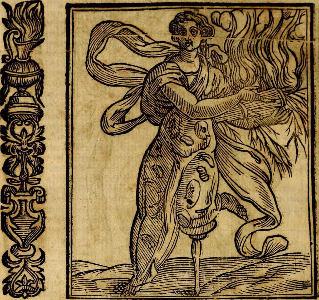 An illustration from Della piu che novissima iconologia, 1630, leaf 195