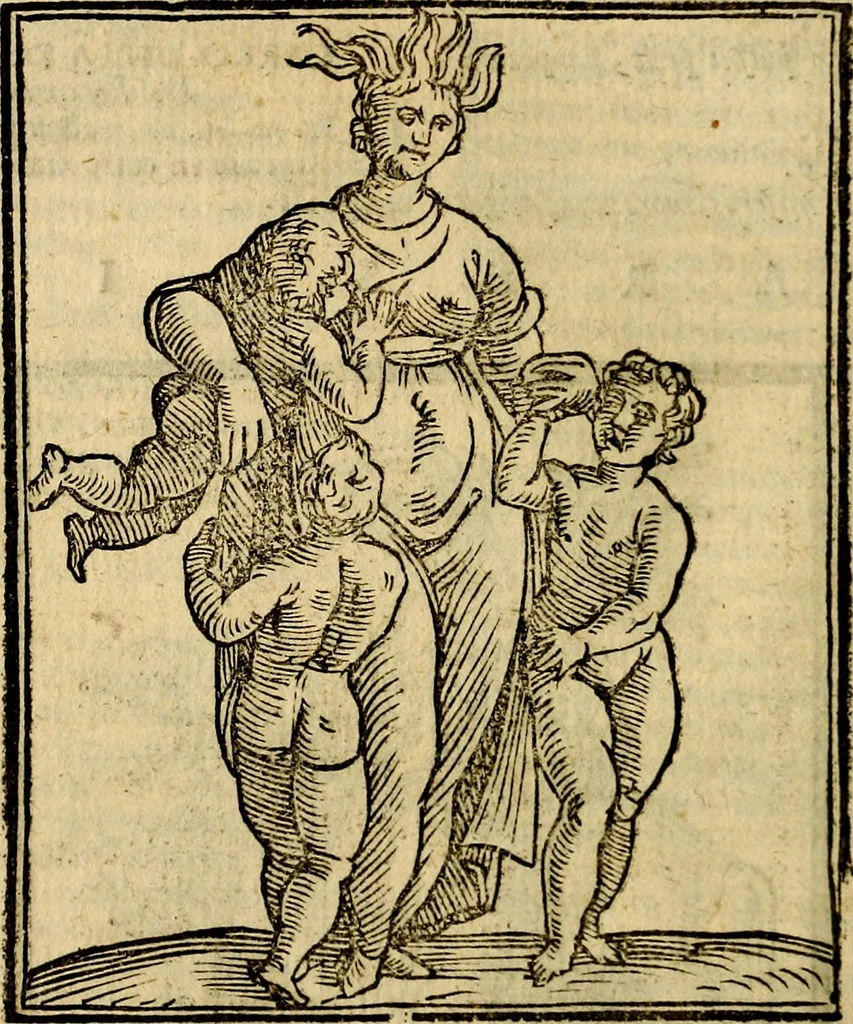 An illustration from Della piu che novissima iconologia, 1630, leaf 207