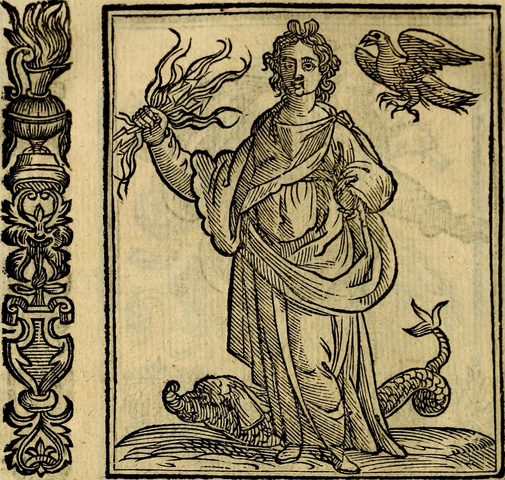 An illustration from Della piu che novissima iconologia, 1630, leaf 213