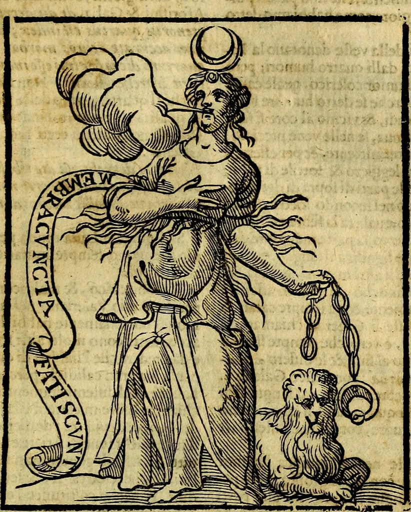 An illustration from Della piu che novissima iconologia, 1630, leaf 336