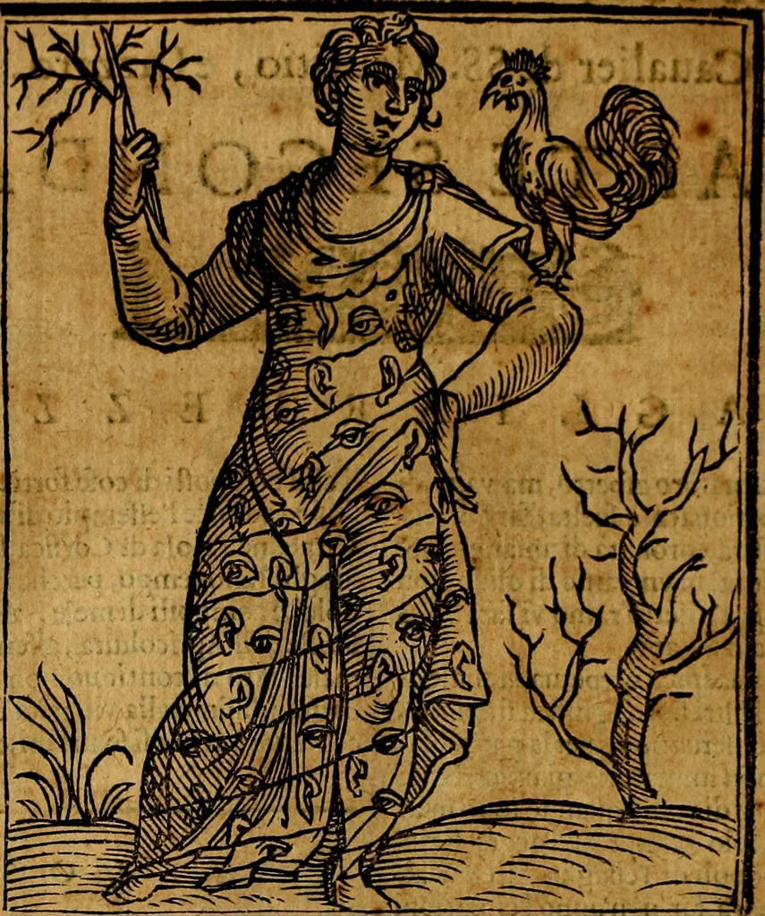 An illustration from Della piu che novissima iconologia, 1630, leaf 385