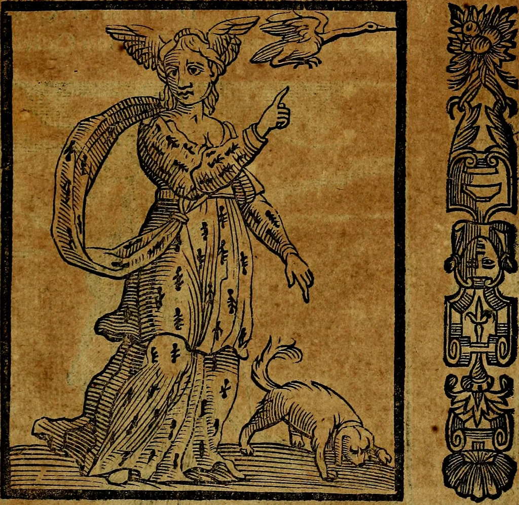 An illustration from Della piu che novissima iconologia, 1630, leaf 448