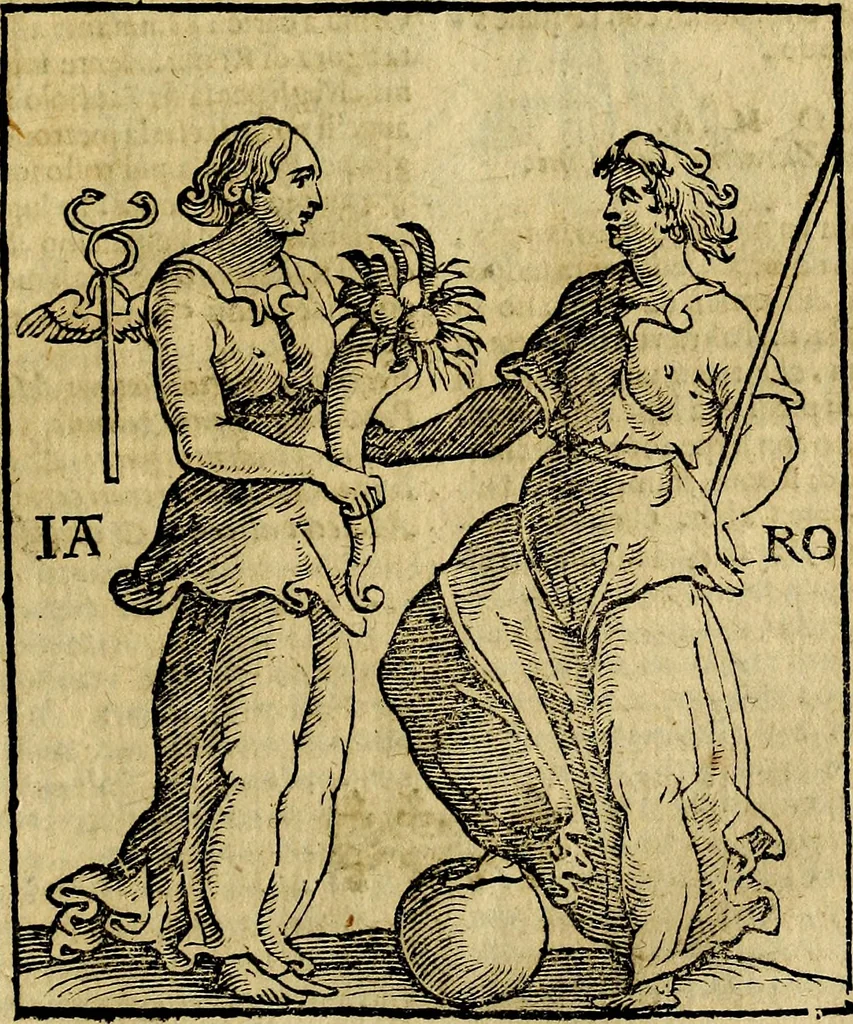 An illustration from Della piu che novissima iconologia, 1630, leaf 464