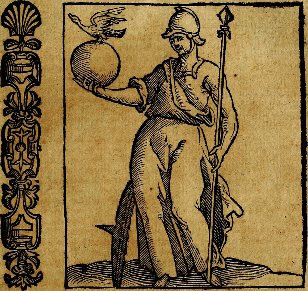An illustration from Della piu che novissima iconologia, 1630, leaf 468