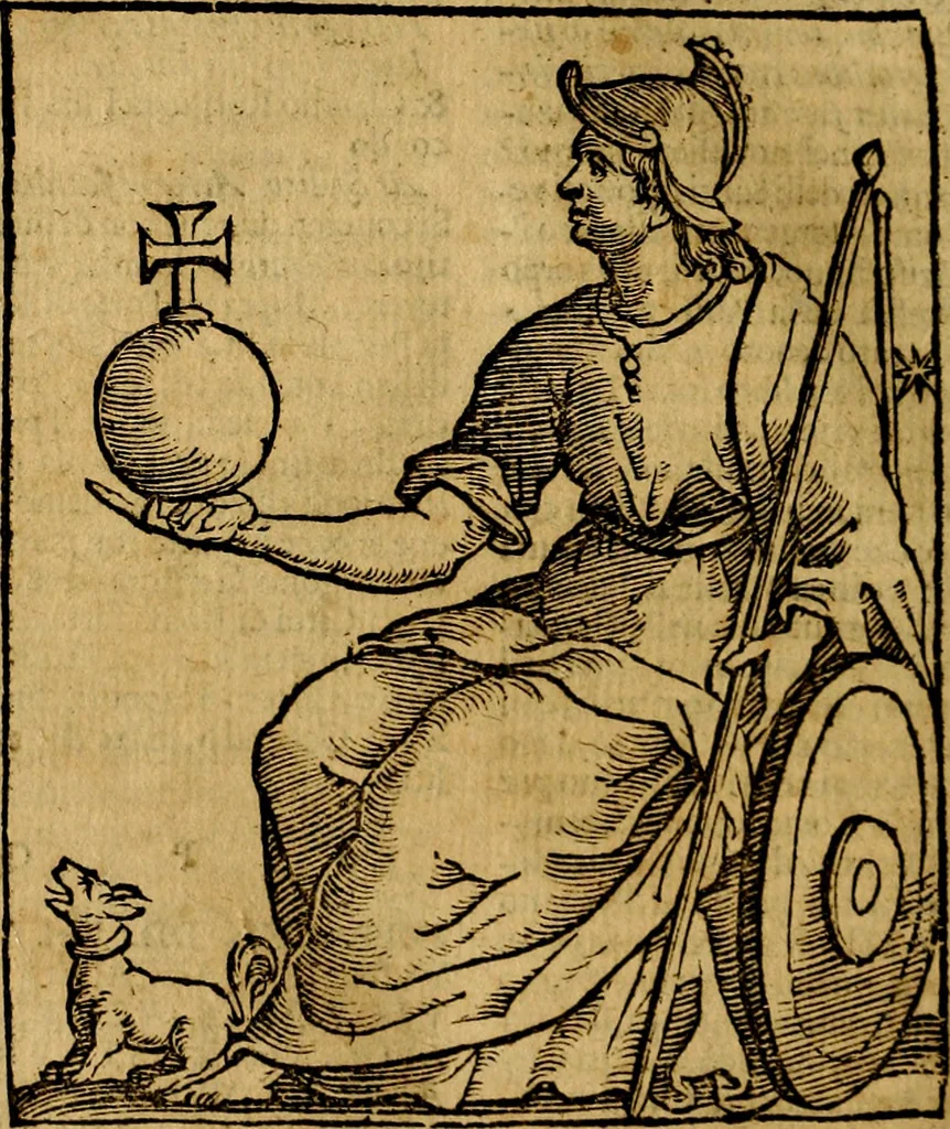 An illustration from Della piu che novissima iconologia, 1630, leaf 475