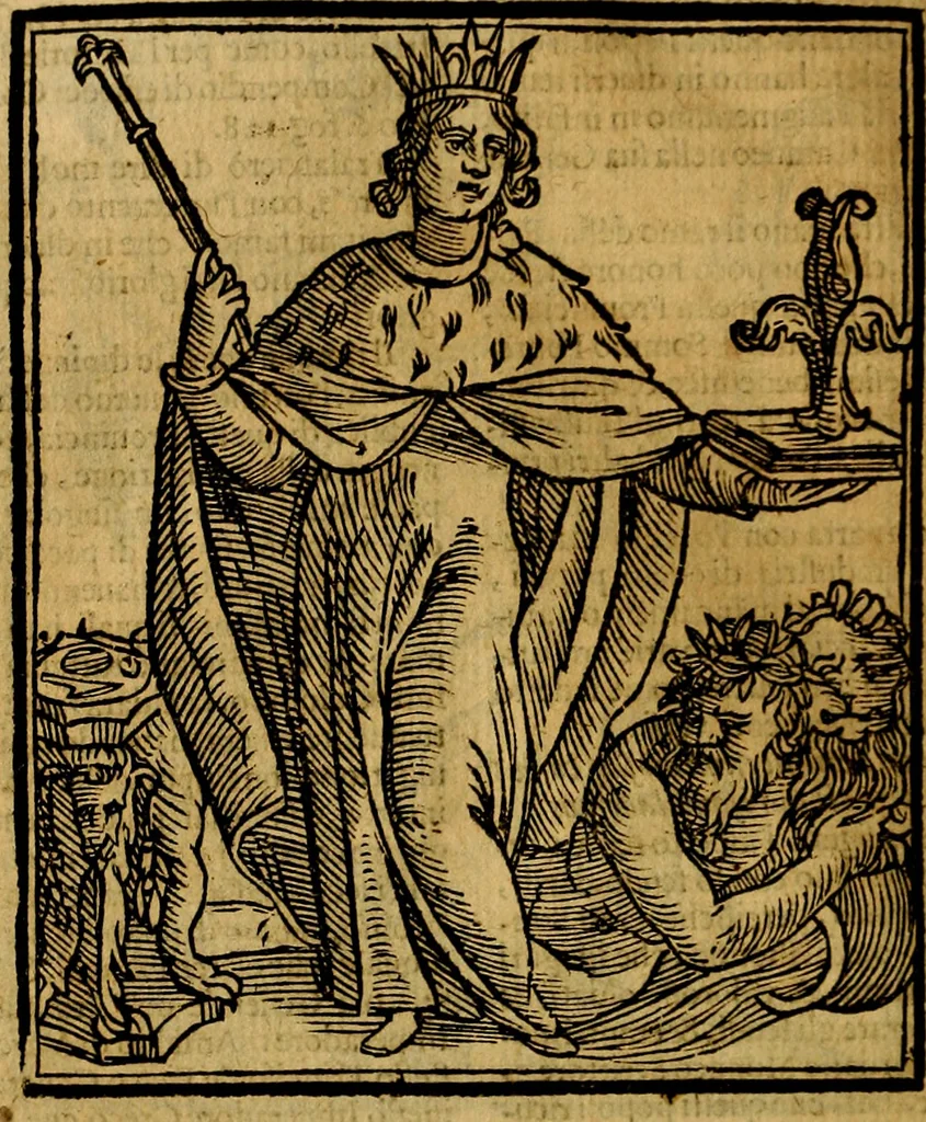An illustration from Della piu che novissima iconologia, 1630, leaf 481
