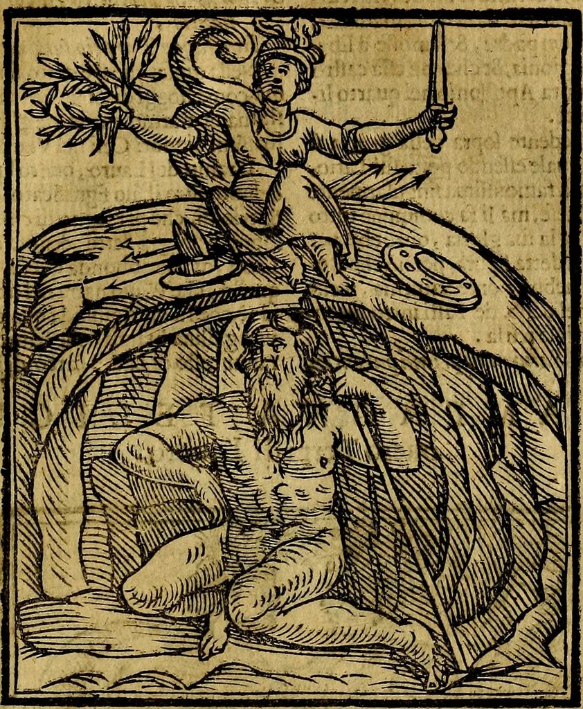 An illustration from Della piu che novissima iconologia, 1630, leaf 486