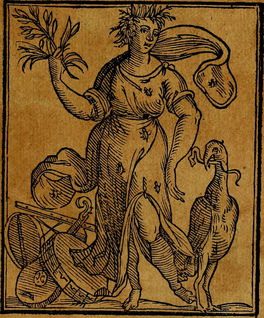 An illustration from Della piu che novissima iconologia, 1630, leaf 490