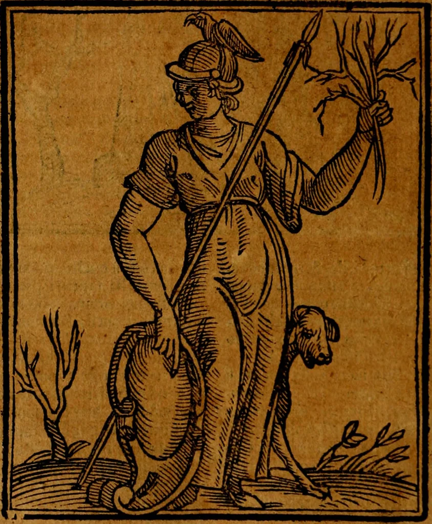 An illustration from Della piu che novissima iconologia, 1630, leaf 493