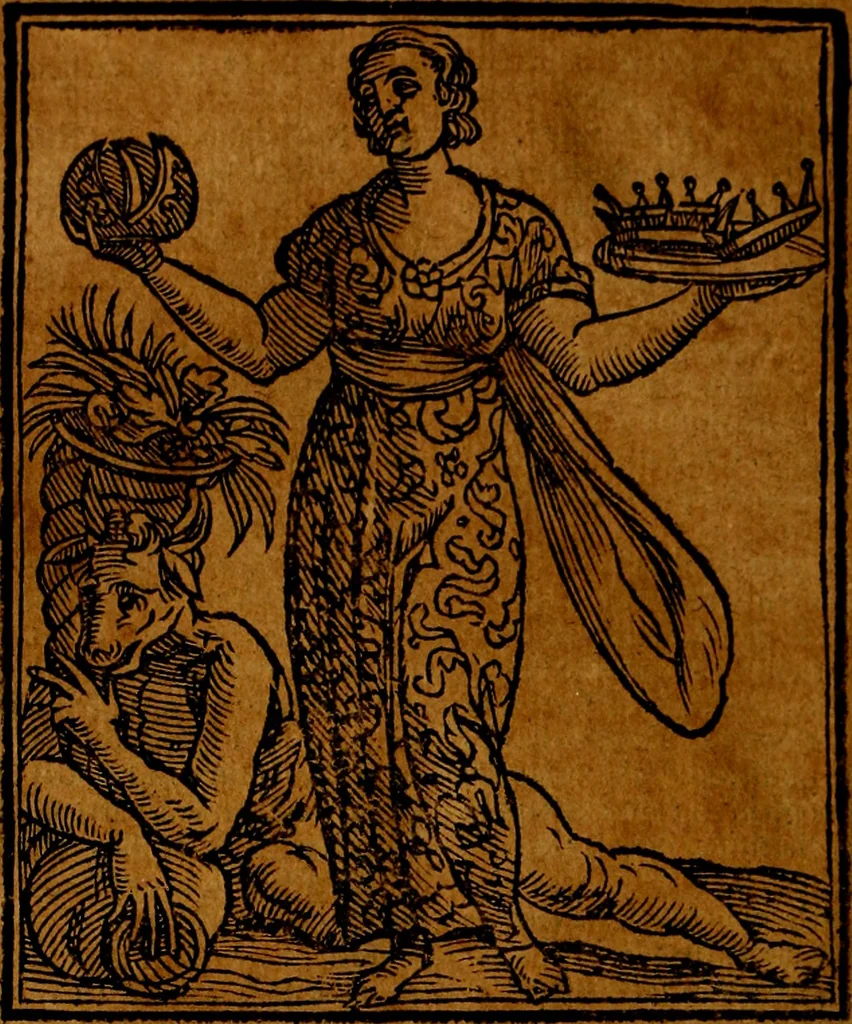 An illustration from Della piu che novissima iconologia, 1630, leaf 497