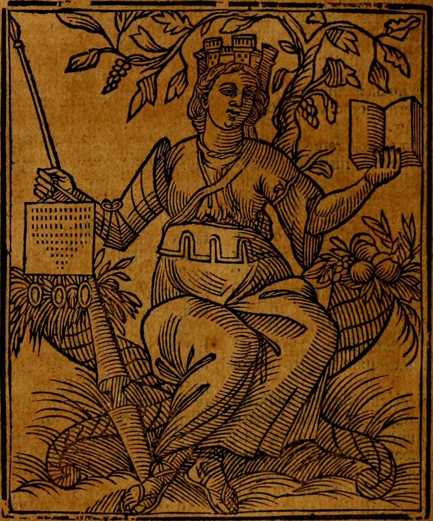 An illustration from Della piu che novissima iconologia, 1630, leaf 501