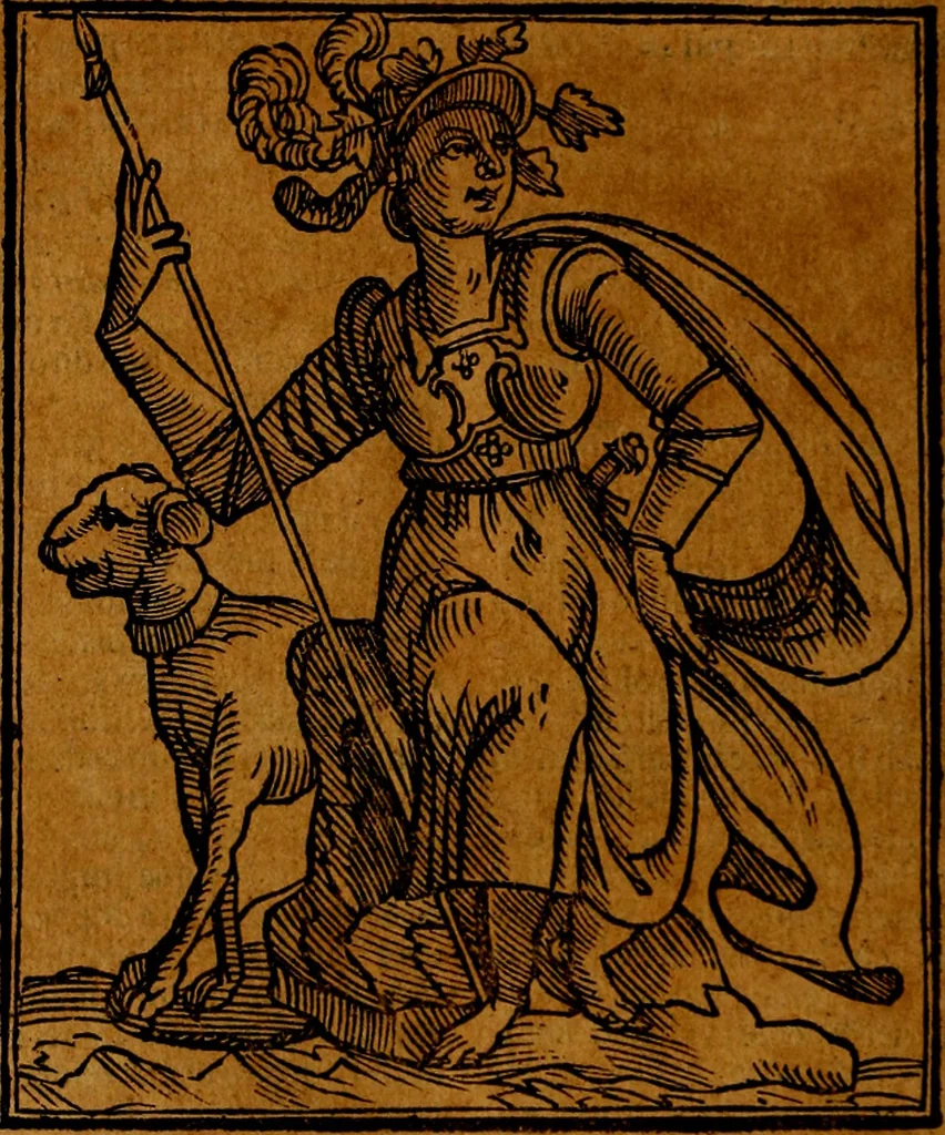An illustration from Della piu che novissima iconologia, 1630, leaf 503
