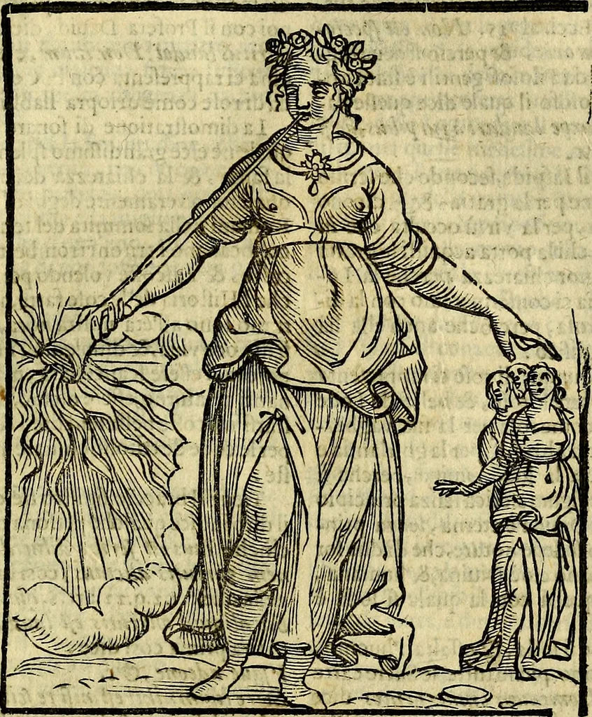 An illustration from Della piu che novissima iconologia, 1630, leaf 546