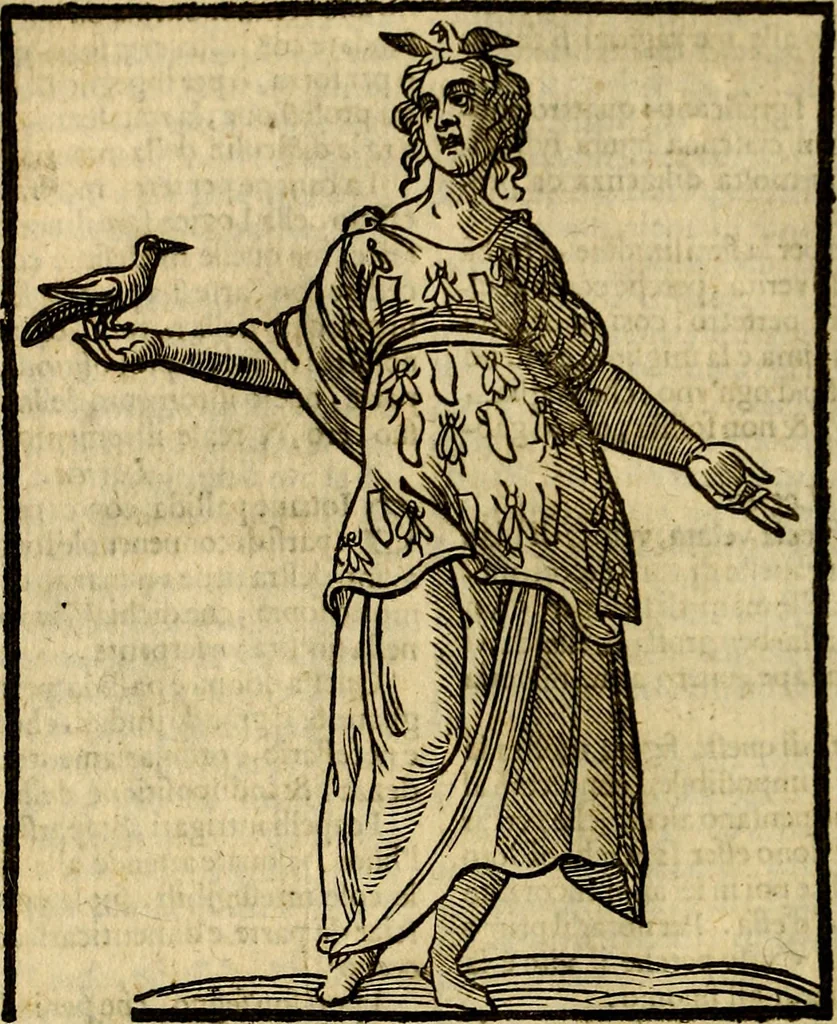 An illustration from Della piu che novissima iconologia, 1630, leaf 549