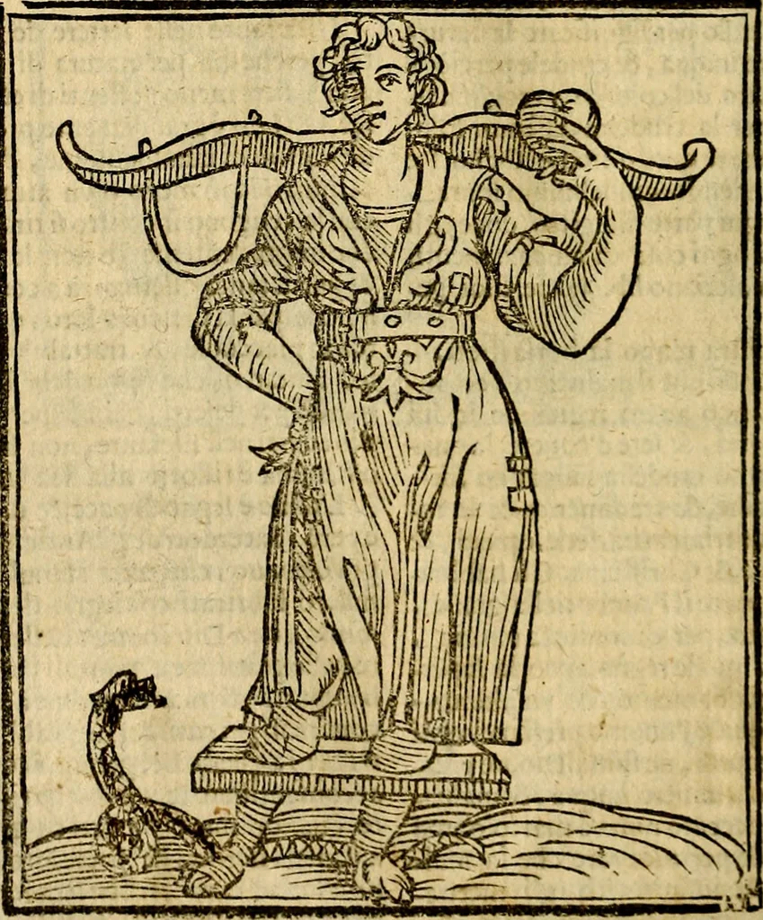 An illustration from Della piu che novissima iconologia, 1630, leaf 557