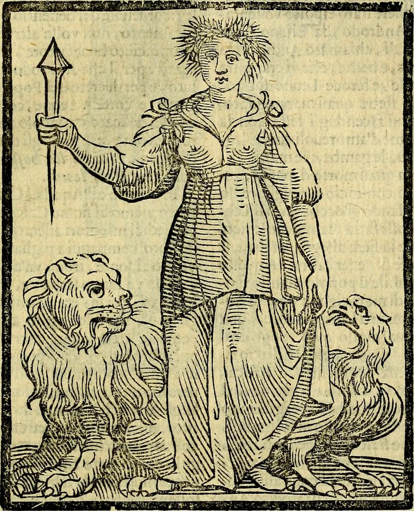 An illustration from Della piu che novissima iconologia, 1630, leaf 564