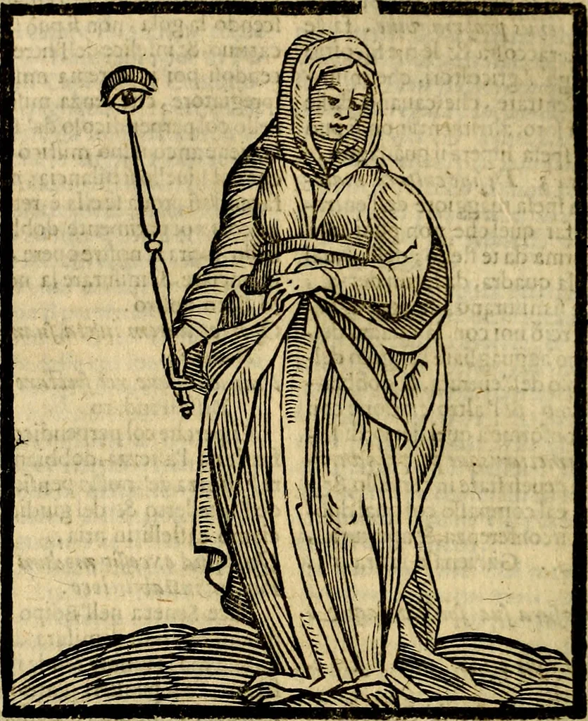 An illustration from Della piu che novissima iconologia, 1630, leaf 587