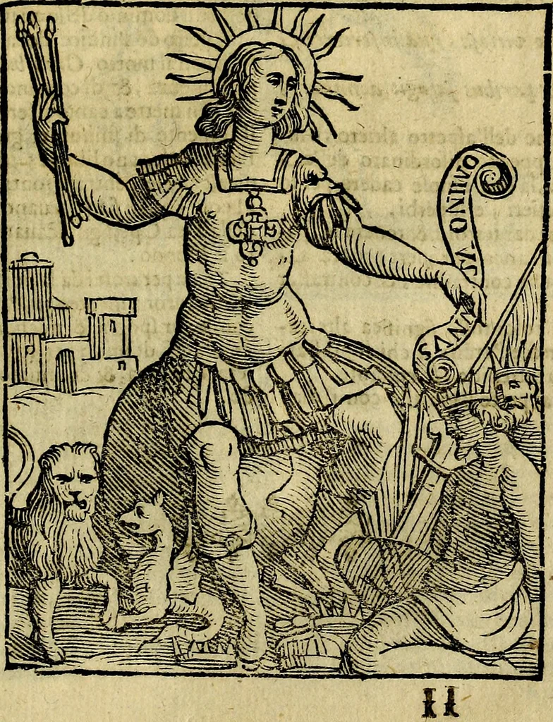 An illustration from Della piu che novissima iconologia, 1630, leaf 588