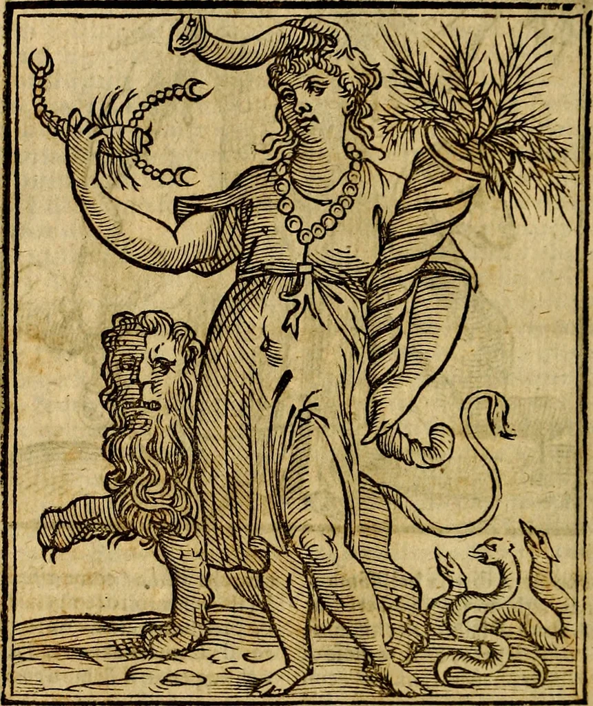An illustration from Della piu che novissima iconologia, 1630, leaf 595
