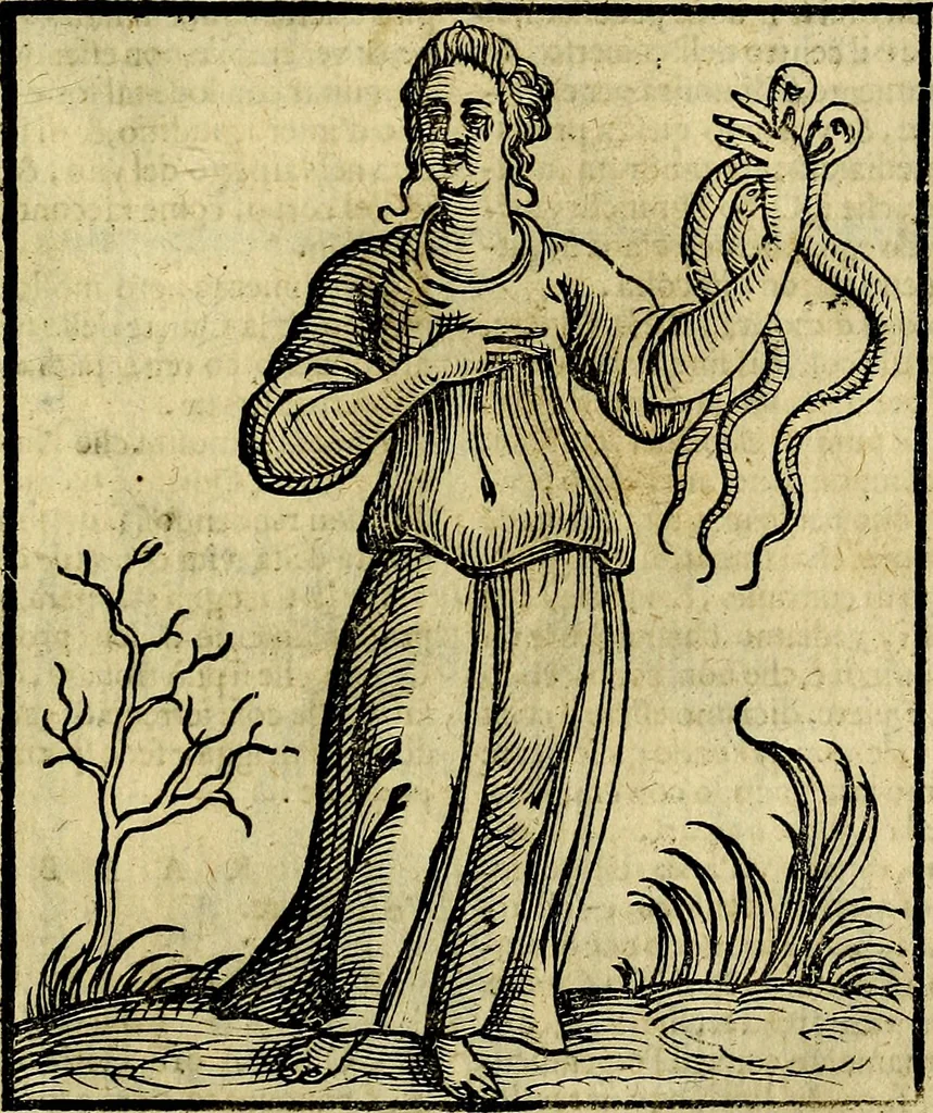 An illustration from Della piu che novissima iconologia, 1630, leaf 708