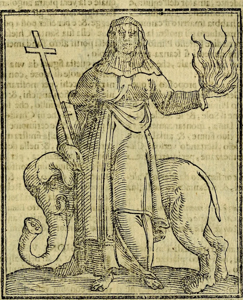 An illustration from Della piu che novissima iconologia, 1630, leaf 716