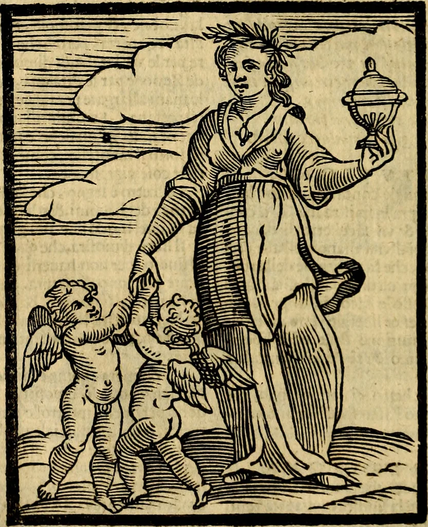An illustration from Della piu che novissima iconologia, 1630, leaf 723