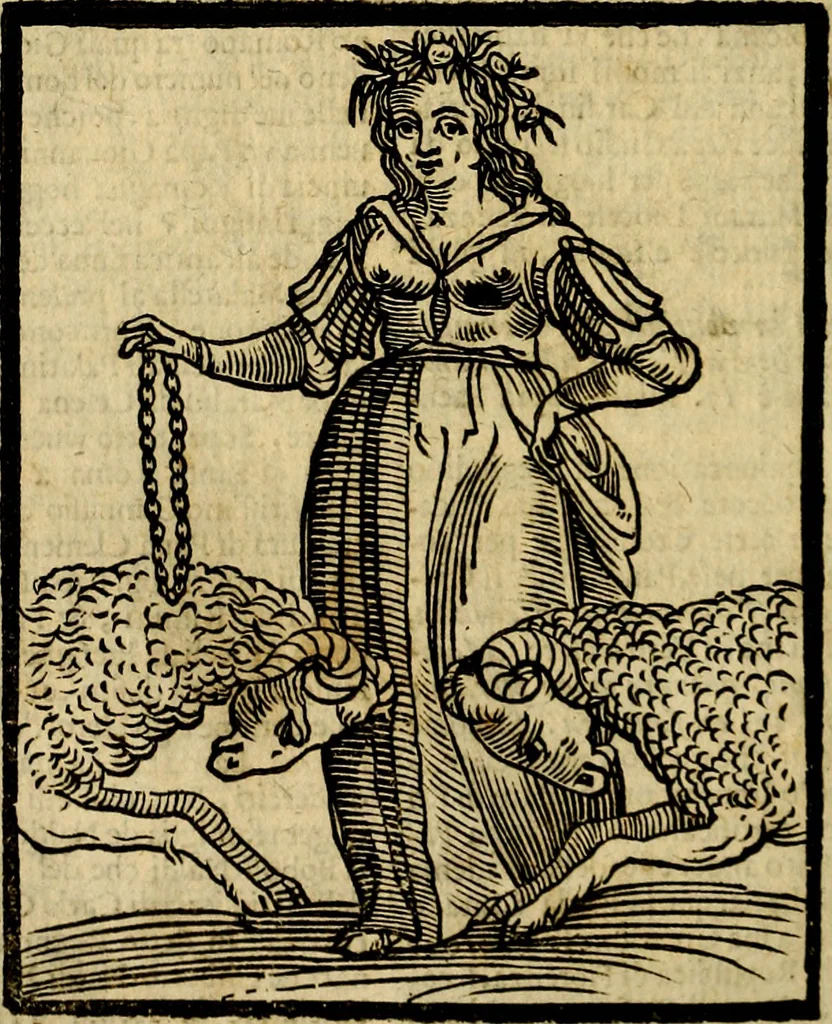 An illustration from Della piu che novissima iconologia, 1630, leaf 735