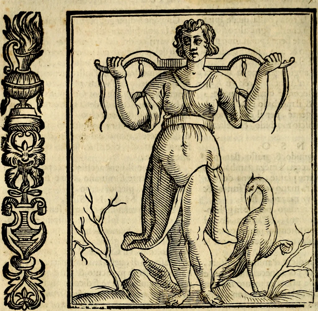 An illustration from Della piu che novissima iconologia, 1630, leaf 765