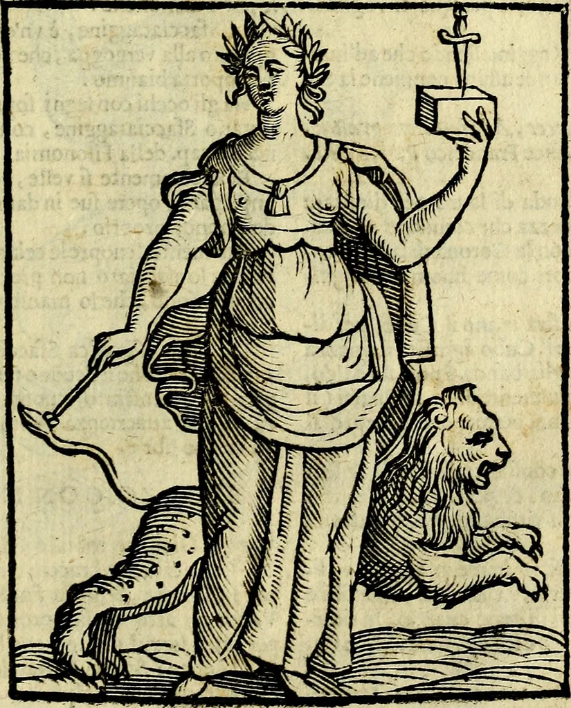 An illustration from Della piu che novissima iconologia, 1630, leaf 766