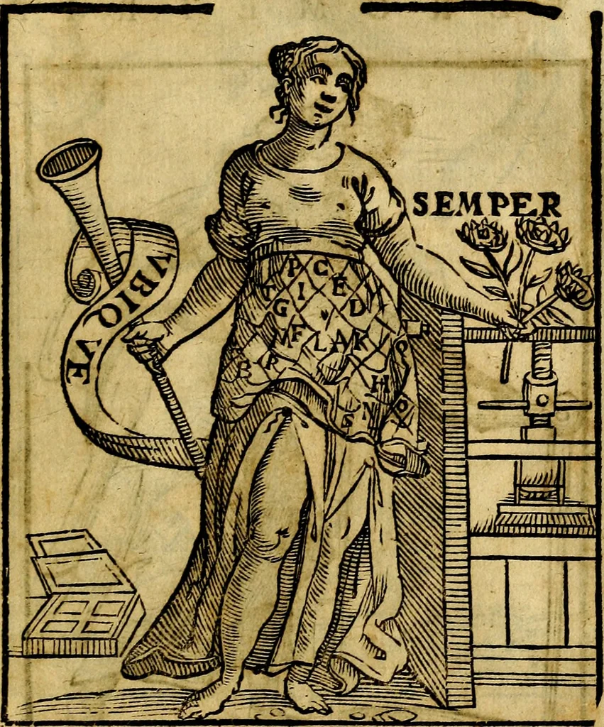 An illustration from Della piu che novissima iconologia, 1630, leaf 800