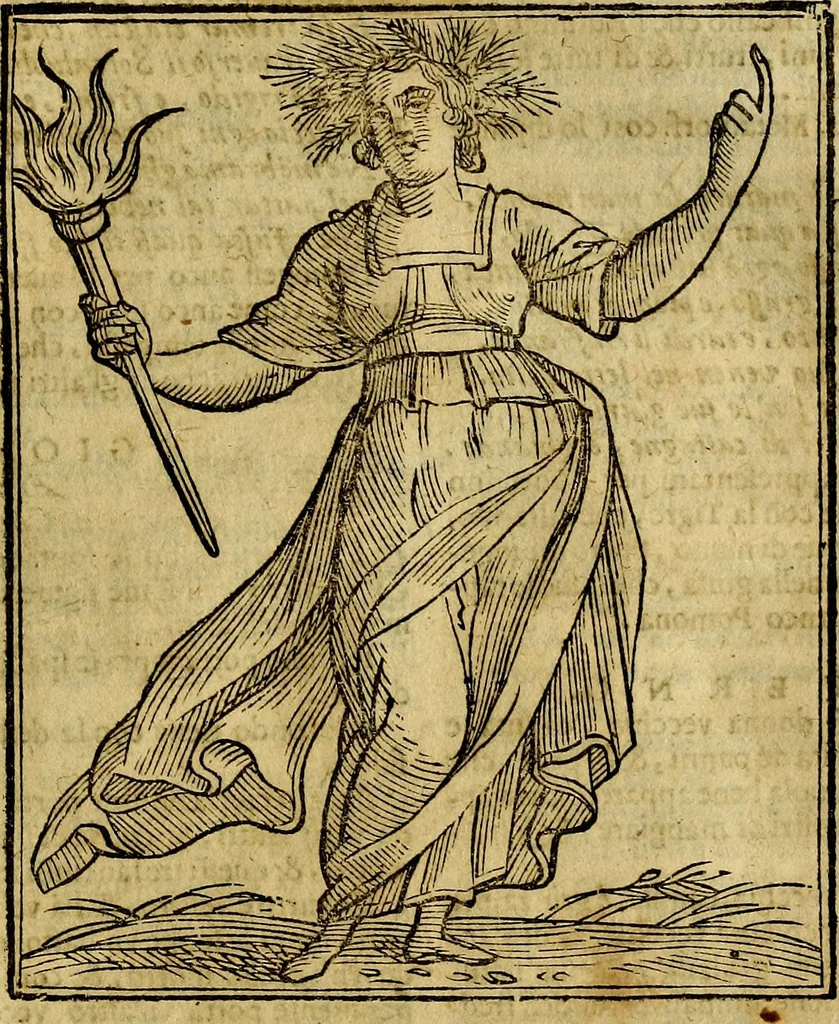 An illustration from Della piu che novissima iconologia, 1630, leaf 802
