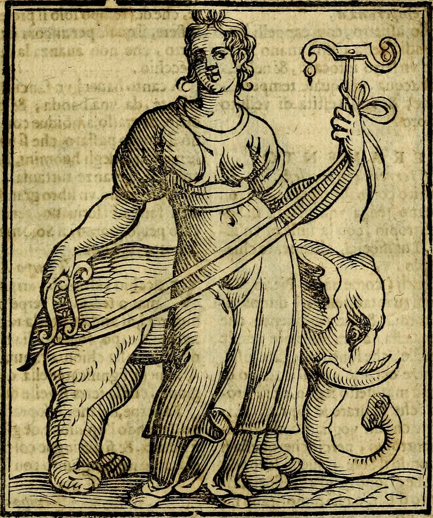 An illustration from Della piu che novissima iconologia, 1630, leaf 822