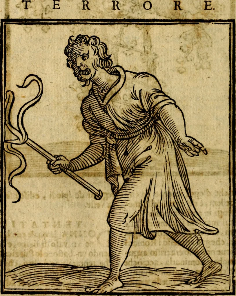 An illustration from Della piu che novissima iconologia, 1630, leaf 825