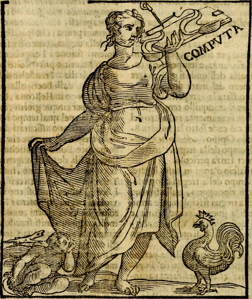 An illustration from Della piu che novissima iconologia, 1630, leaf 837