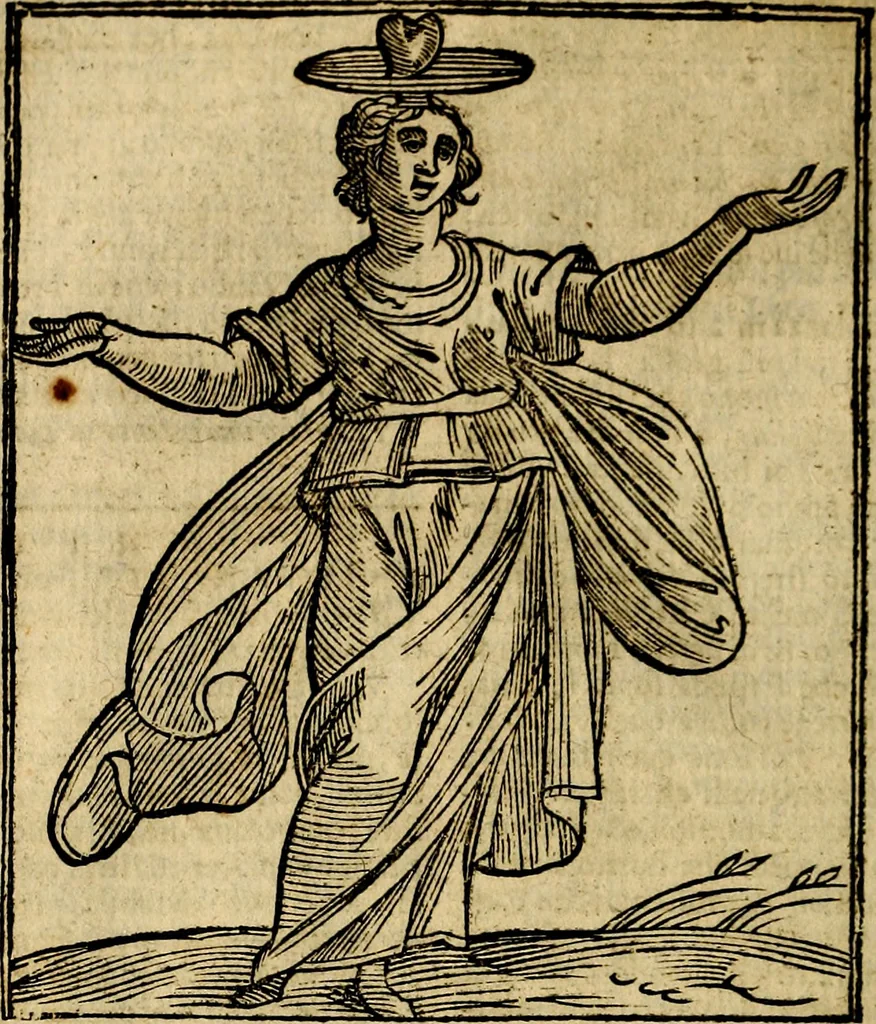 An illustration from Della piu che novissima iconologia, 1630, leaf 849