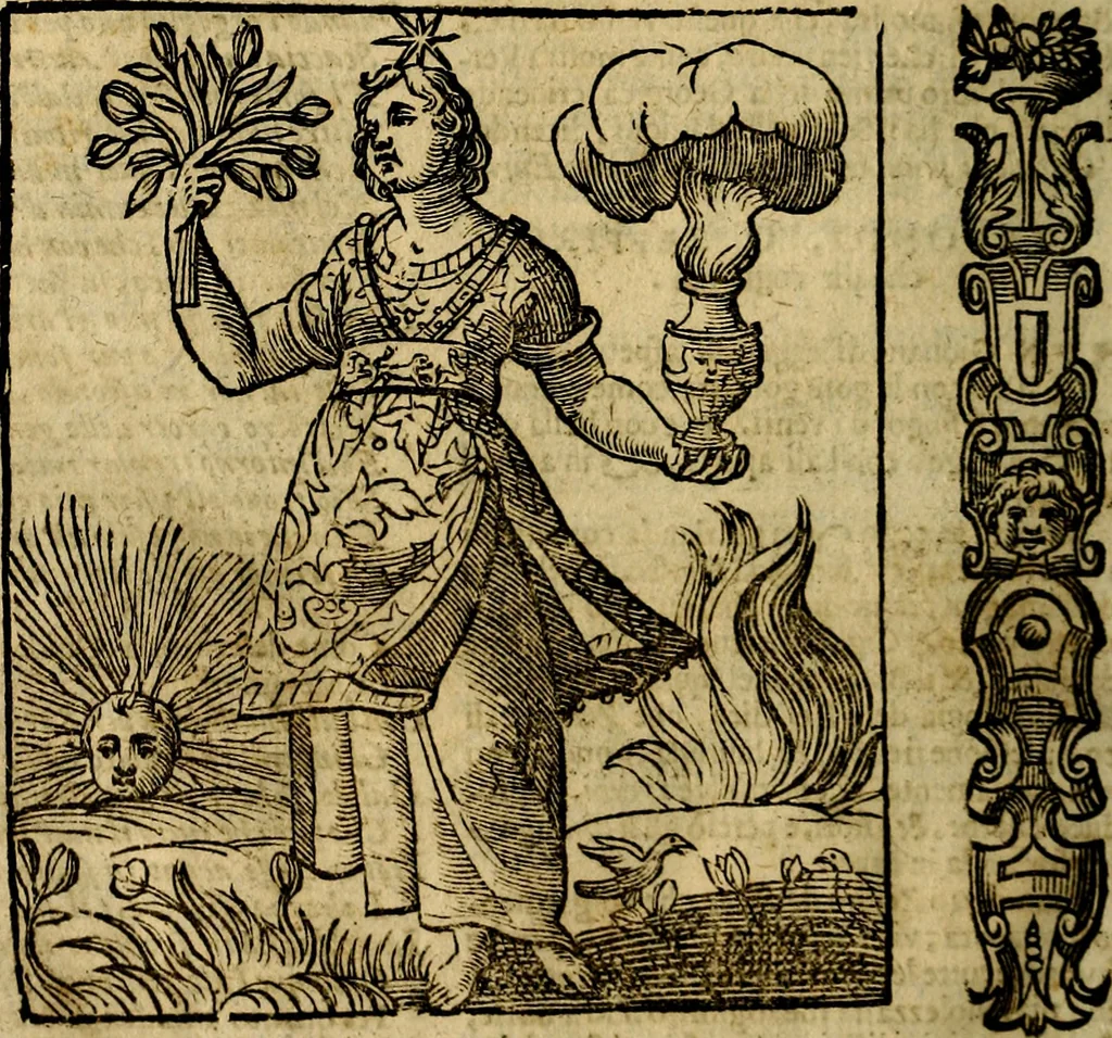 An illustration from Della piu che novissima iconologia, 1630, leaf 863