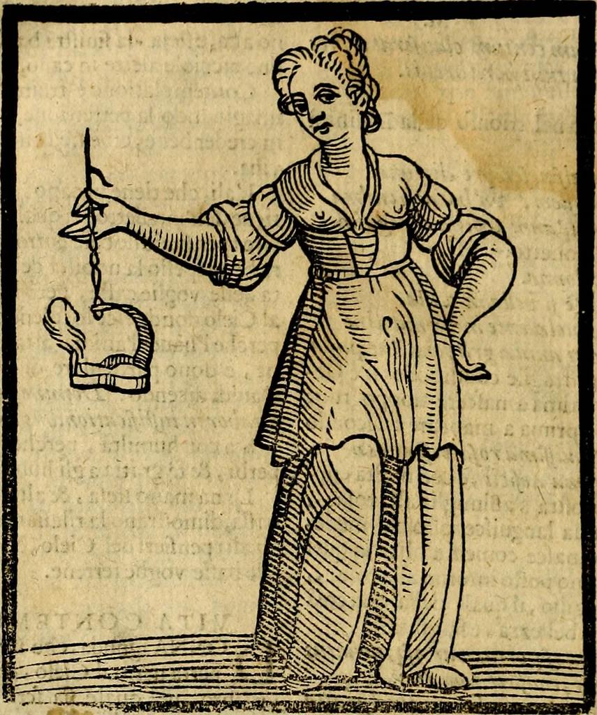 An illustration from Della piu che novissima iconologia, 1630, leaf 887
